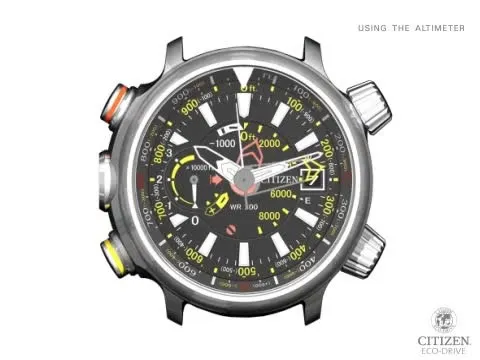 Promaster Altichron Black Dial Rubber Strap BN5035-02F | CITIZEN